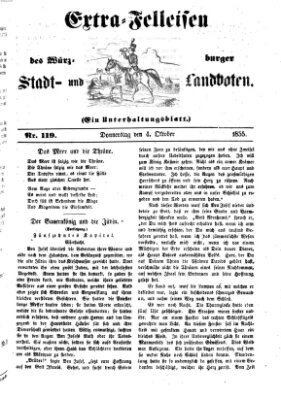 Würzburger Stadt- und Landbote Donnerstag 4. Oktober 1855