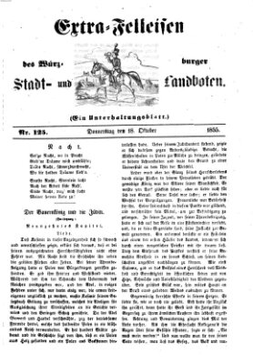 Würzburger Stadt- und Landbote Donnerstag 18. Oktober 1855