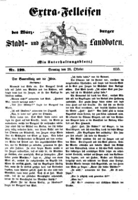 Würzburger Stadt- und Landbote Sonntag 28. Oktober 1855