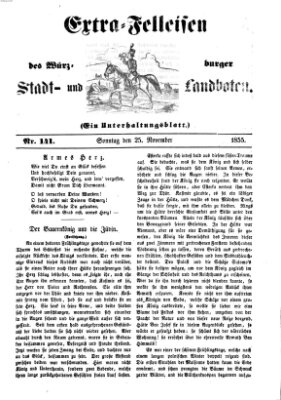 Würzburger Stadt- und Landbote Sonntag 25. November 1855