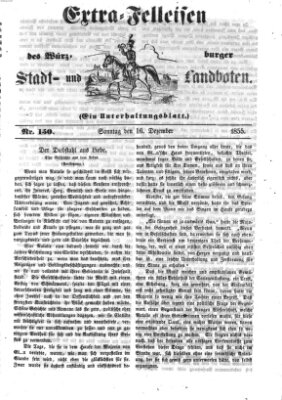 Würzburger Stadt- und Landbote Sonntag 16. Dezember 1855