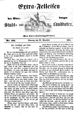 Würzburger Stadt- und Landbote Sonntag 23. Dezember 1855