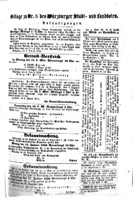 Würzburger Stadt- und Landbote Mittwoch 9. Januar 1856