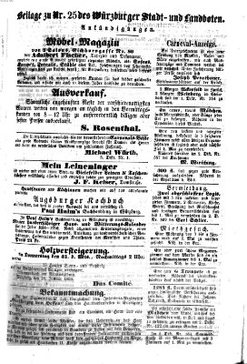 Würzburger Stadt- und Landbote Dienstag 29. Januar 1856