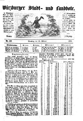 Würzburger Stadt- und Landbote Dienstag 12. Februar 1856