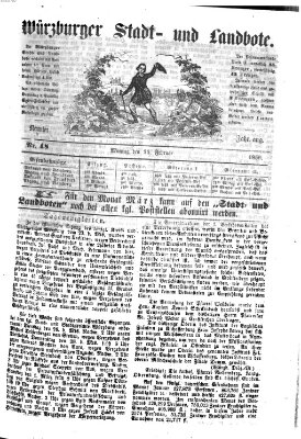 Würzburger Stadt- und Landbote Montag 25. Februar 1856