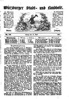 Würzburger Stadt- und Landbote Freitag 11. April 1856