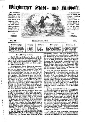 Würzburger Stadt- und Landbote Montag 21. April 1856