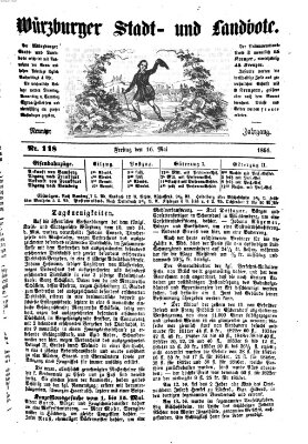 Würzburger Stadt- und Landbote Freitag 16. Mai 1856