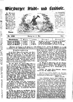 Würzburger Stadt- und Landbote Montag 19. Mai 1856