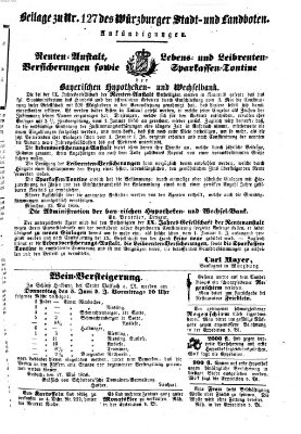 Würzburger Stadt- und Landbote Mittwoch 28. Mai 1856