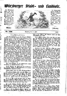 Würzburger Stadt- und Landbote Samstag 7. Juni 1856