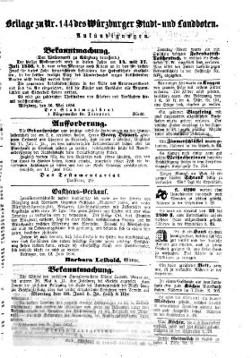 Würzburger Stadt- und Landbote Dienstag 17. Juni 1856