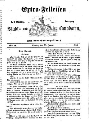 Würzburger Stadt- und Landbote Sonntag 20. Januar 1856