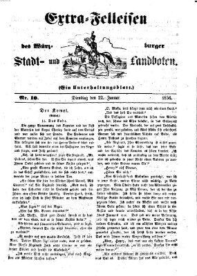 Würzburger Stadt- und Landbote Dienstag 22. Januar 1856