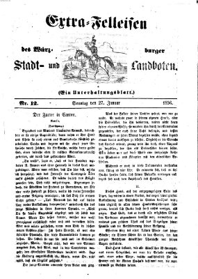 Würzburger Stadt- und Landbote Sonntag 27. Januar 1856