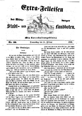 Würzburger Stadt- und Landbote Donnerstag 14. Februar 1856