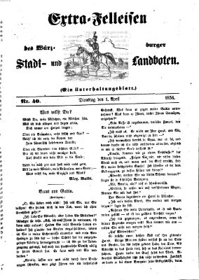 Würzburger Stadt- und Landbote Dienstag 1. April 1856