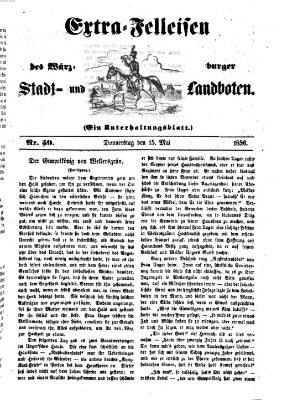 Würzburger Stadt- und Landbote Donnerstag 15. Mai 1856