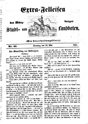 Würzburger Stadt- und Landbote Dienstag 20. Mai 1856