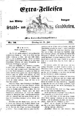 Würzburger Stadt- und Landbote Dienstag 24. Juni 1856