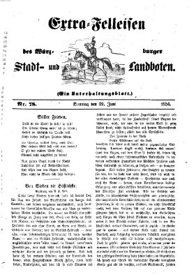 Würzburger Stadt- und Landbote Sonntag 29. Juni 1856