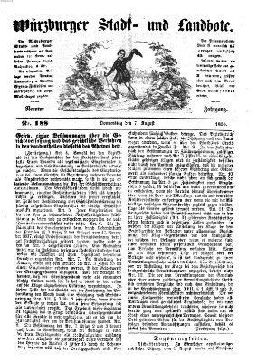 Würzburger Stadt- und Landbote Donnerstag 7. August 1856