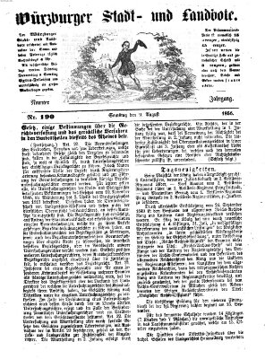 Würzburger Stadt- und Landbote Samstag 9. August 1856