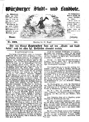 Würzburger Stadt- und Landbote Samstag 30. August 1856