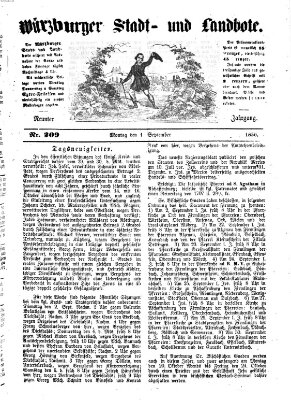 Würzburger Stadt- und Landbote Montag 1. September 1856