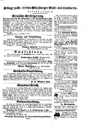 Würzburger Stadt- und Landbote Montag 1. September 1856