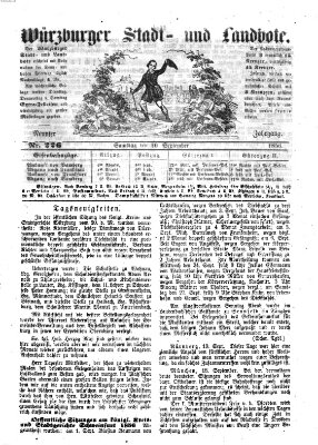 Würzburger Stadt- und Landbote Samstag 20. September 1856