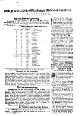 Würzburger Stadt- und Landbote Samstag 20. September 1856