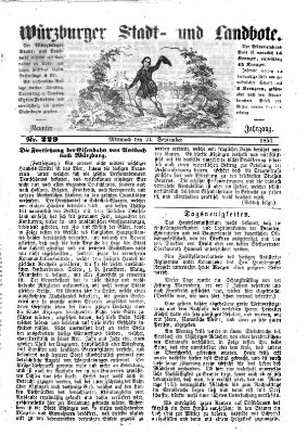 Würzburger Stadt- und Landbote Mittwoch 24. September 1856