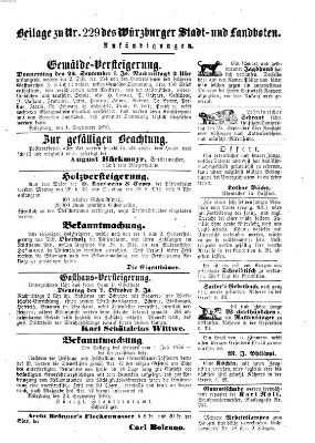 Würzburger Stadt- und Landbote Mittwoch 24. September 1856