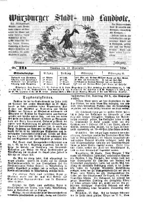 Würzburger Stadt- und Landbote Dienstag 30. September 1856