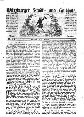 Würzburger Stadt- und Landbote Mittwoch 15. Oktober 1856