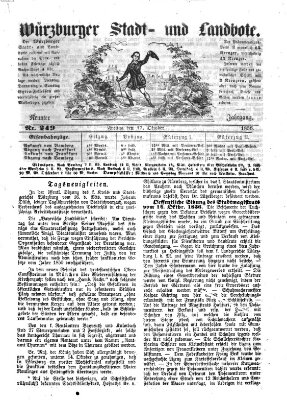 Würzburger Stadt- und Landbote Freitag 17. Oktober 1856