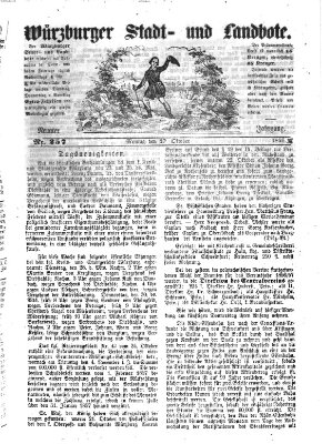 Würzburger Stadt- und Landbote Montag 27. Oktober 1856