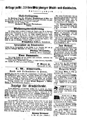 Würzburger Stadt- und Landbote Dienstag 28. Oktober 1856