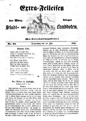 Würzburger Stadt- und Landbote Donnerstag 10. Juli 1856