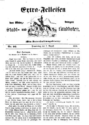 Würzburger Stadt- und Landbote Donnerstag 7. August 1856