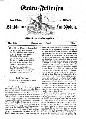 Würzburger Stadt- und Landbote Sonntag 10. August 1856