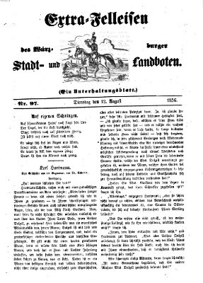 Würzburger Stadt- und Landbote Dienstag 12. August 1856