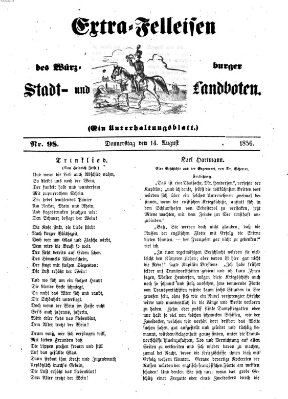 Würzburger Stadt- und Landbote Donnerstag 14. August 1856