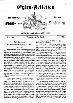 Würzburger Stadt- und Landbote Sonntag 17. August 1856