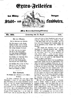 Würzburger Stadt- und Landbote Donnerstag 28. August 1856