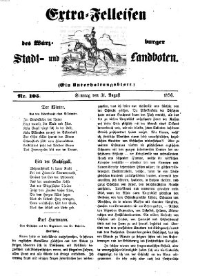 Würzburger Stadt- und Landbote Sonntag 31. August 1856