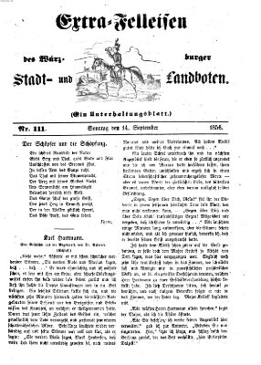 Würzburger Stadt- und Landbote Sonntag 14. September 1856