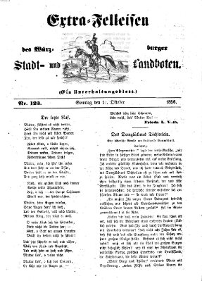 Würzburger Stadt- und Landbote Sonntag 12. Oktober 1856